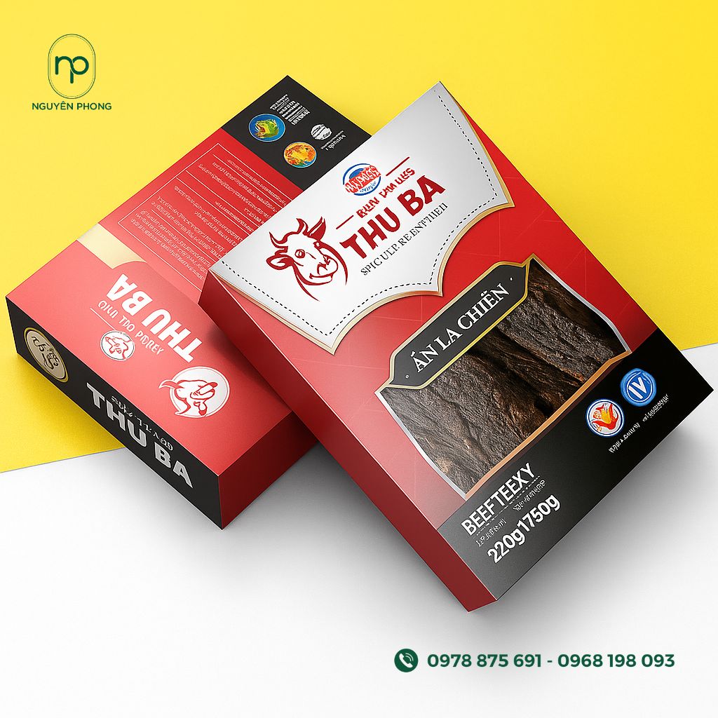 Mẫu hộp đựng khô bò đẹp